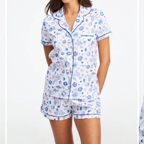 Roller Rabbit Latte Lane Pajamas - Picture 1 of 4